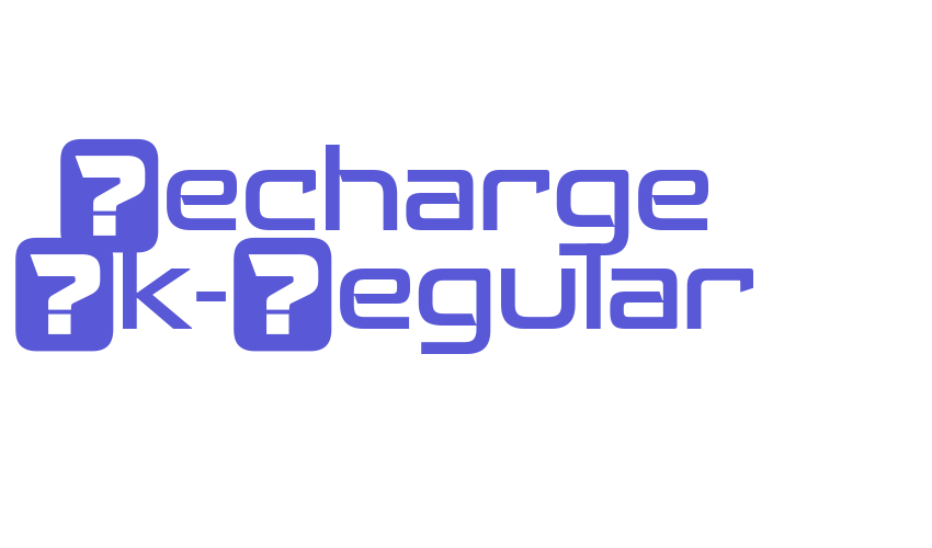 Recharge Bk-Regular Font