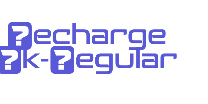 Recharge Bk-Regular Font Download