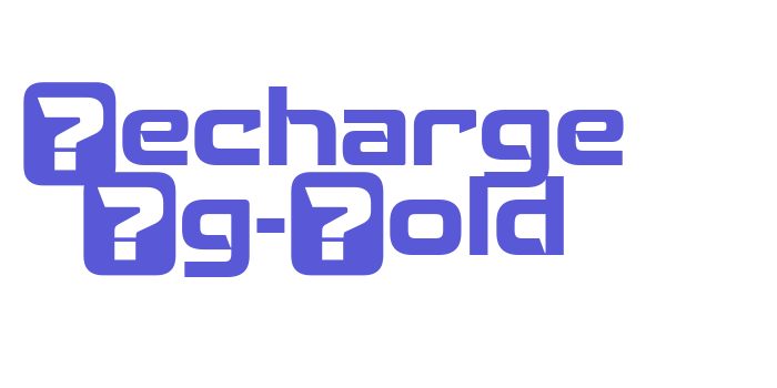 Recharge Rg-Bold Font Download