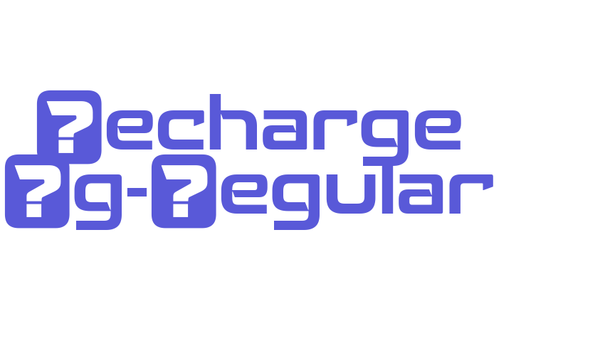 Recharge Rg-Regular Font