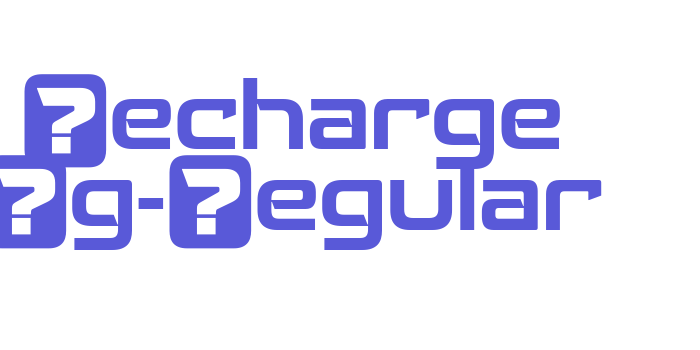 Recharge Rg-Regular Font Download