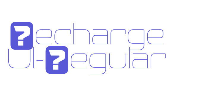 Recharge Ul-Regular Font Download