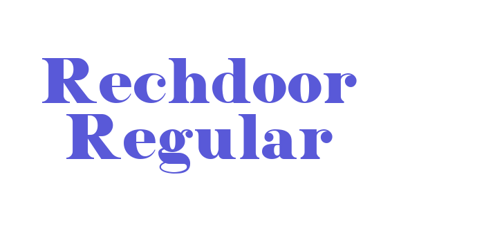 Rechdoor Regular Font Download