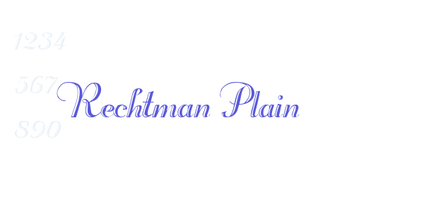 Rechtman Plain font free