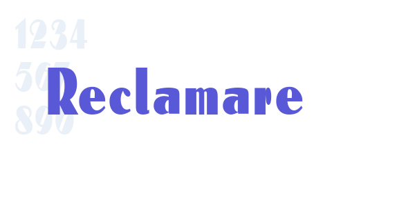 Reclamare font free