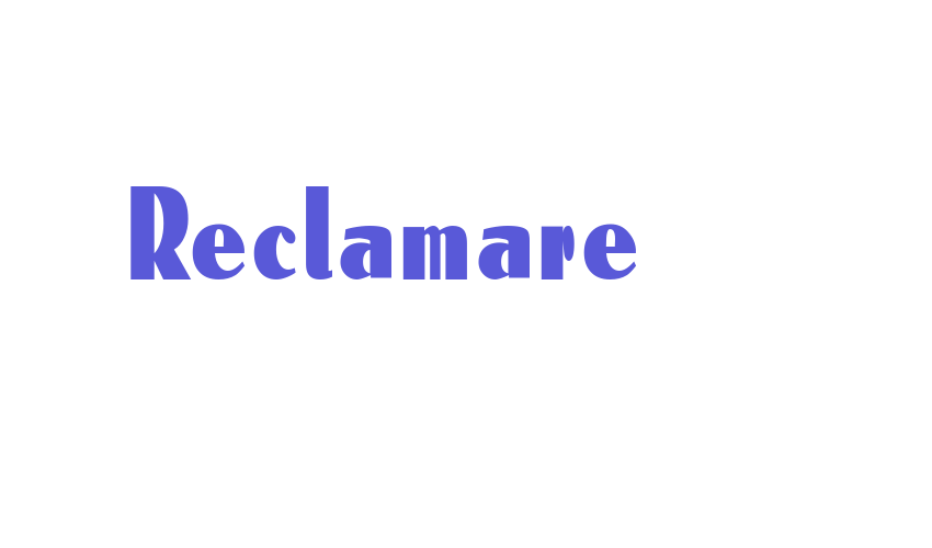 Reclamare Font