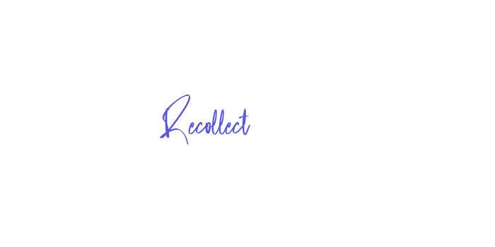 Recollect Font