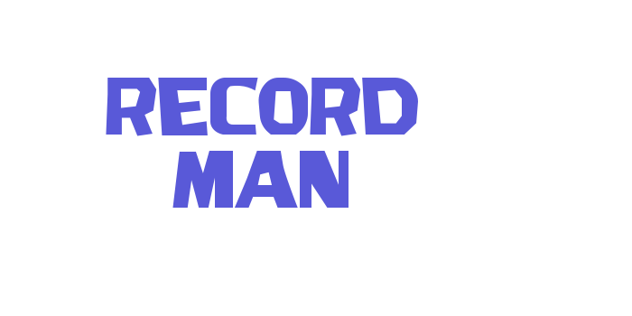 Record Man Font Download