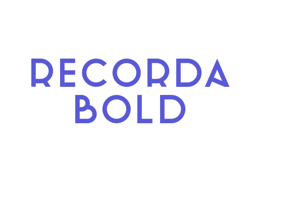 Recorda Bold Font