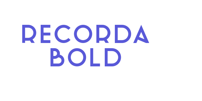 Recorda Bold Font Download