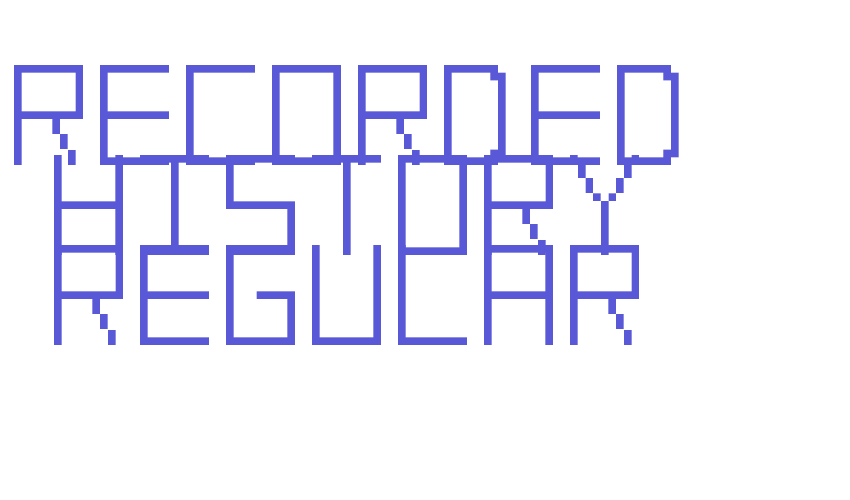 Recorded History Regular Font Download