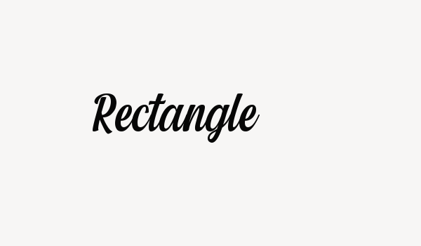 Rectangle Font