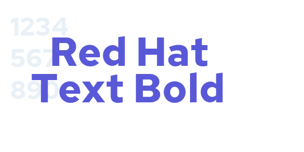 Red Hat Text Bold font