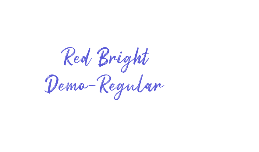 Red Bright Demo-Regular Font Download