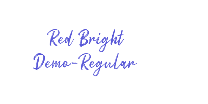 Red Bright Demo-Regular Font Download