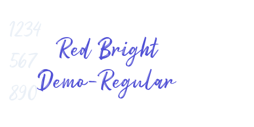 Red Bright Demo-Regular-font-download