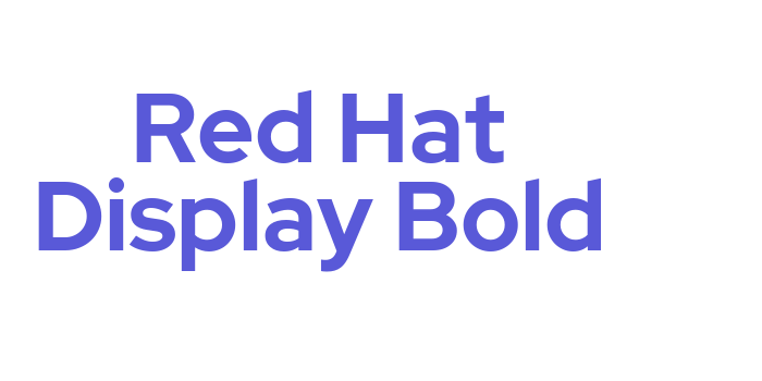 Red Hat Display Bold Font Download