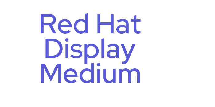 Red Hat Display Medium Font Download