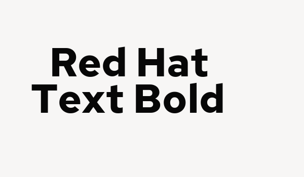 Red Hat Text Bold Font