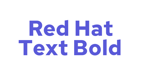 Red Hat Text Bold Font Download