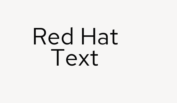 Red Hat Text Font