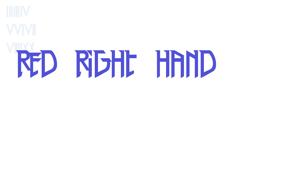 Red Right Hand-font-download