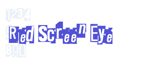 Red Screen Eye-font-download