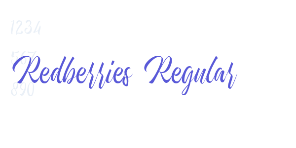 Redberries Regular font