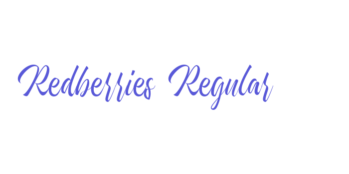 Redberries Regular Font Download