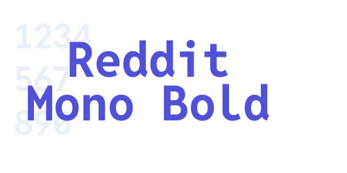 Reddit Mono Bold-font-download