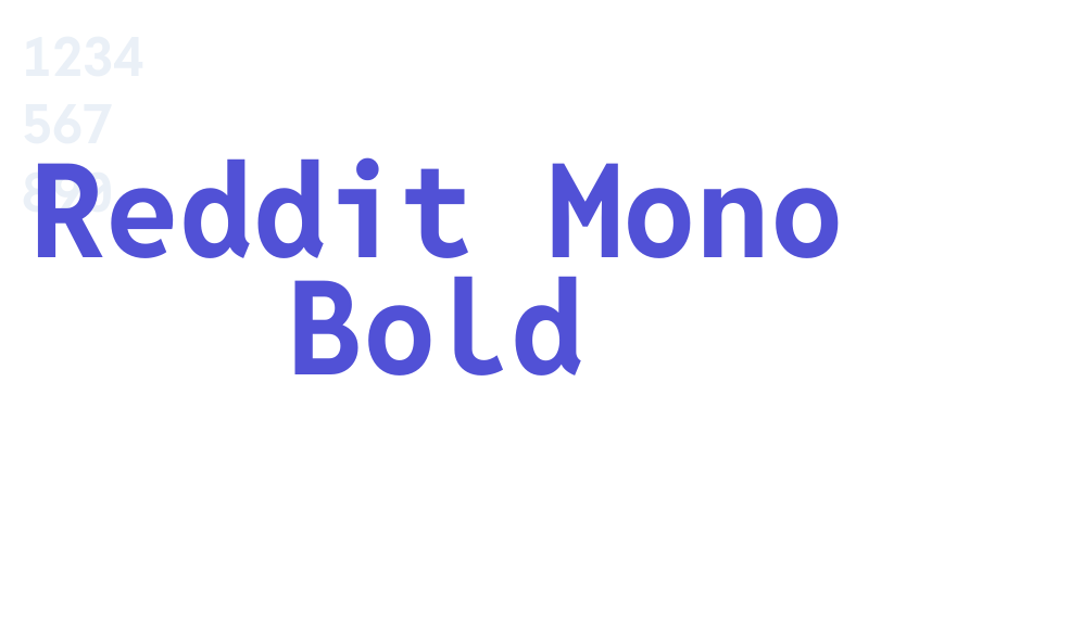 Reddit Mono Bold-font-download