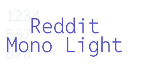 Reddit Mono Light-font-download