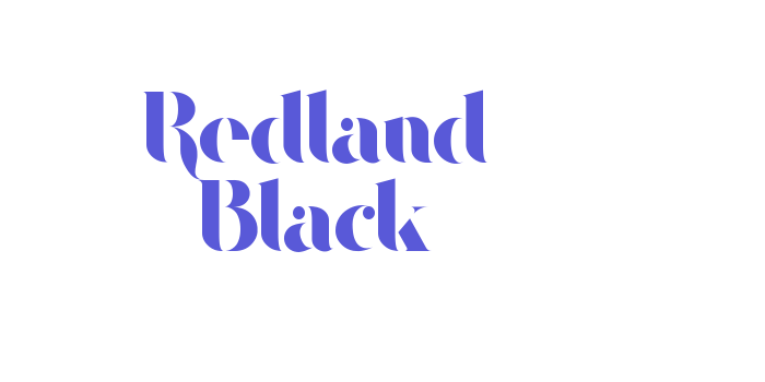 Redland Black Font Download