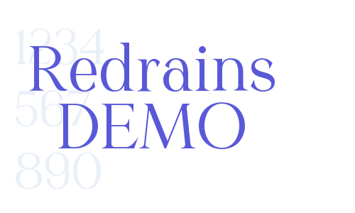 Redrains DEMO Font Download