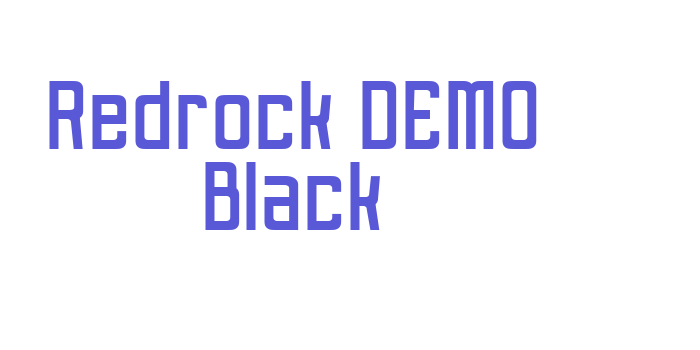 Redrock DEMO Black Font Download