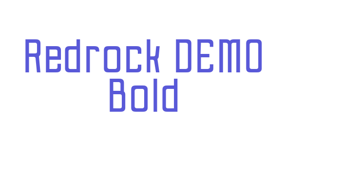 Redrock DEMO Bold Font Download