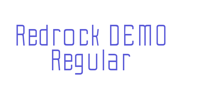 Redrock DEMO Regular Font Download