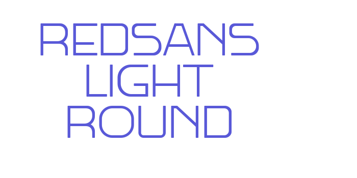 Redsans Light Round Font Download