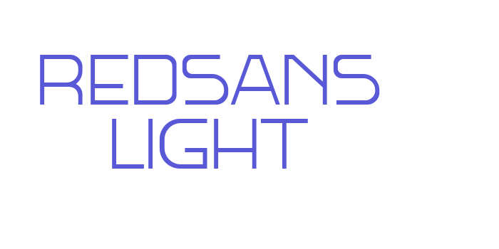 Redsans Light Font