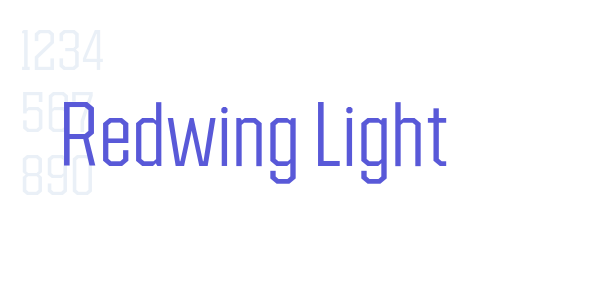 Redwing Light font free