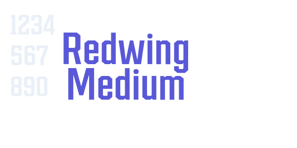 Redwing Medium font free