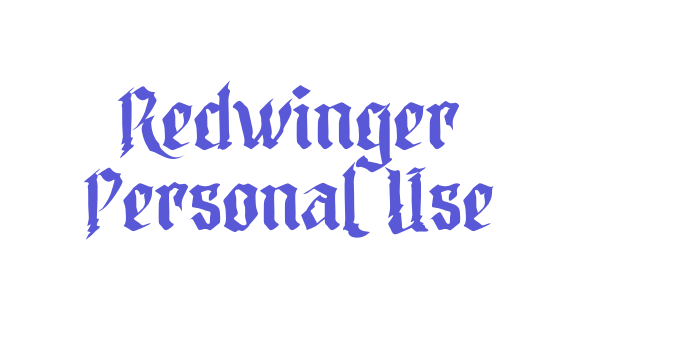 Redwinger Personal Use Font Download