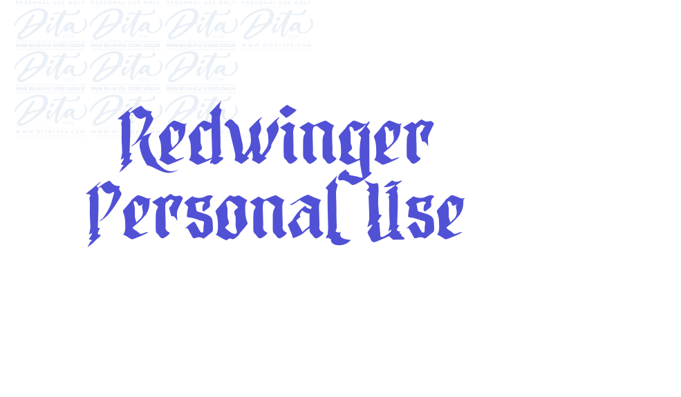 Redwinger Personal Use-font-download