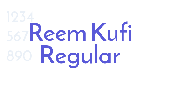 Reem Kufi Regular font free