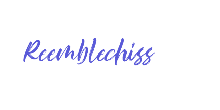 Reemblechiss Font Download