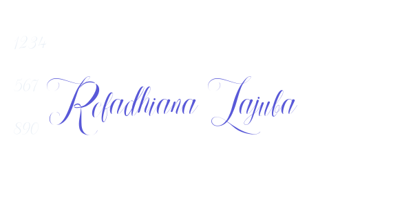 Refadhiana Lajuba font free