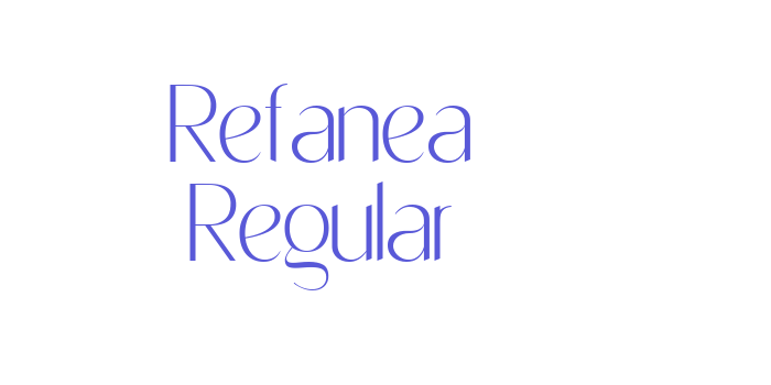 Refanea Regular Font