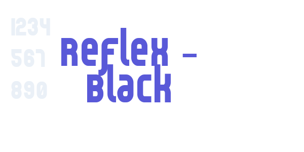 Reflex – Black font