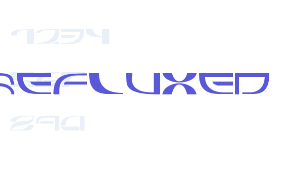 Refluxed Font