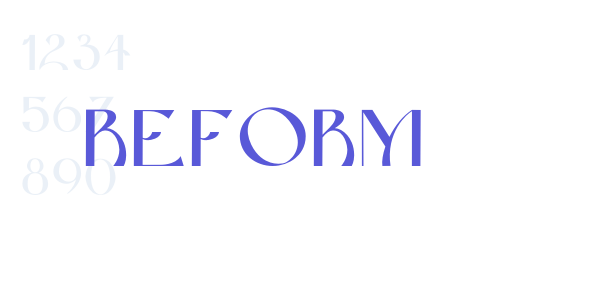 Reform font free